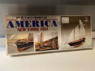 America York 1851 Sail Boat/ship Wood Model Kit Factor