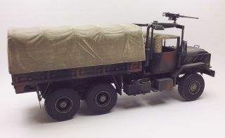 US Army M35 2.  5 - ton 6X6 Cargo Truck Built - Up 1/35 Scale Kit with Driver Figure 3