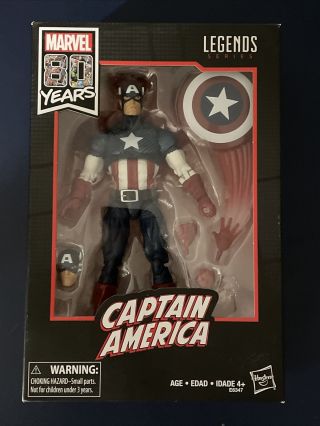 Ships Asap Marvel Legends Series Captain America 80th Walmart Exclusive