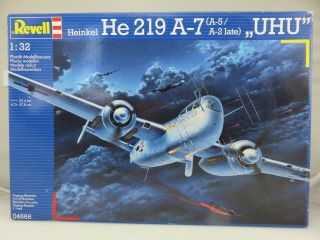 Revell Heinkel He 219 A - 7 Uhu 1/32 Scale Model Kit 04666 Unbuilt