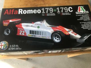 Italeri 1/12 Alfa Romeo 179/179c Formula 1 Race Car No.  4704