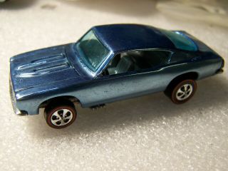 Hot Wheels Redline " Custom Barracuda " Light Blue,  Look 1967