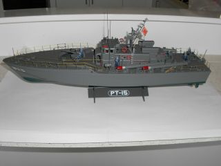 Pt 15 Torpedo Boat Model.  Assembled Plastic Kit.  1:72 Scale.