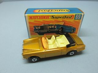 Matchbox Superfast 69a Rolls Royce Light Gold / Ivory Int / Black Base