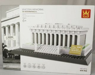Lincoln Memorial Of Washington D.  C.  979 Pc Building Block Set