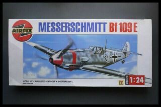 Airfix 12002 1/24 Scale Wwii German Messerschmitt Bf 109e Model Kit With