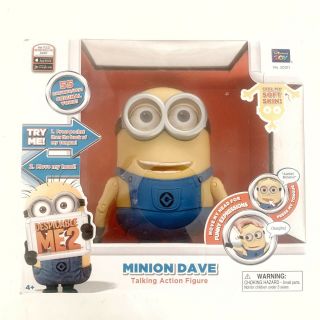 Thinkway Despicable Me 2: Minion Dave Talking Action Figure 8” Toy