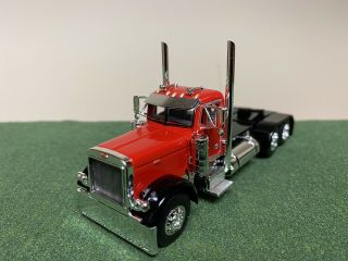 Dcp Diecast Promotions 1/64 Peterbilt 379 Red & Black Day Cab