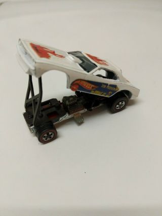 Hot Wheels Redline Snake Ii Don Prudhomme1969 White Made In United States