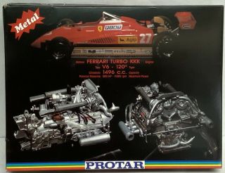 Protar Ferrari V6 Turbo Kkk 500 Hp Metal Engine 1:12 Scale No.  188e