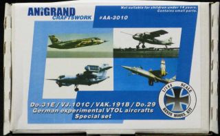 Anigrand 1/144 German Experimental Vtol Aircraft Special Set