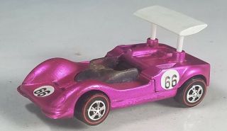 Restored Hot Wheels Redline - 1969 - Grand Prix Series - Chaparral 2g - Pink