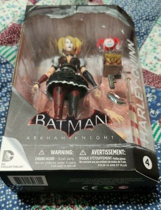 Dc Comics Collectibles Batman Arkham Knight Harley Quinn Figure 4 Boxed