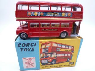 Vintage Corgi 468 London Transport Routemaster Bus Issued 1967