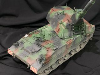 1/35 Pro Built And Weathered German Panzerhaubitze (nato Tank) Meng Model Kit