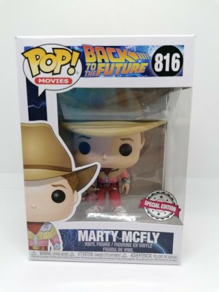 Funko Pop Vinyl - Marty Mcfly - Special Edition - 816 - Back To The Future