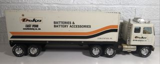 Nylint Gmc 18 Wheeler Deka Batteries Semi Truck & Trailer 21” Pressed Steel Toy