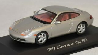 Schuco 1/43 Porsche 911 Carrera (typ 996) Silver Dealers Custom 02,  003,  697