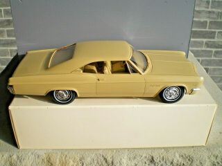 1966 Chevy Impala Dealer Promo Model Car In Mustard Yellow L@@k