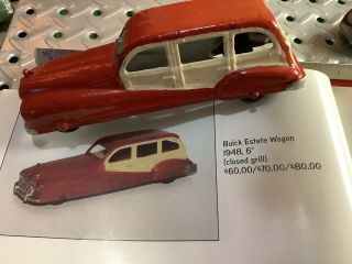 1948 Tootsie Toy Buick Estate Wagon 6” Long