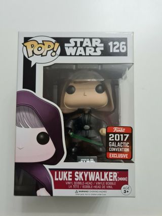 Funko Pop Luke Skywalker Hood Star Wars Galactic Convention 2017 Exclusive 126