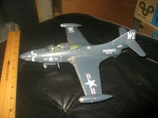 Pro Built F9f Panther Us Jet Fighter In 1/48 Scale - Awesome