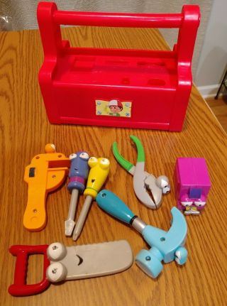 Disney Handy Manny Talking Singing Dancing Toolbox Complete Set W/ All 7 Tools