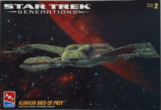 Amt/ertl 1/650 Scale Model Kit Klingon Bird Of Prey 8230