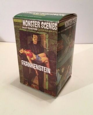 Moebius Monster Scenes,  Frankenstein Model Kit,  Open/complete W/instructions