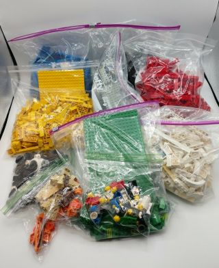 About 8 Lbs Pounds Of Bulk Legos Bricks,  Plates,  Tires Etc.  Mixed Colors