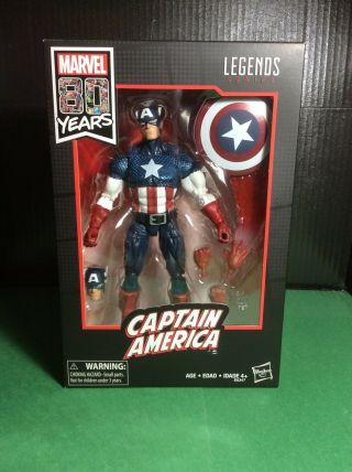Marvel Legends Captain America 80th Anniversary Walmart Exclusive 6 " 1:12