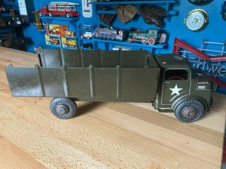 Vintage Marx Lumar Pressed Steel Us Military Army Transport Cargo Toy Truck