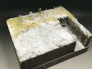 1/35 Built Wwii Winter Trench Diorama Base Model