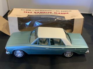 1963 Amc Rambler Classic Sedan Promo Car Cape Cod/bahama Blue Box
