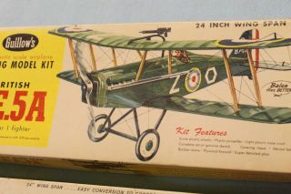 Sterling and Guillows Balsa Plane Kits,  1 Fokker D - 7,  1 S.  E.  5A,  Vintage 2