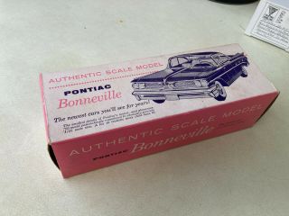 1959 Pontiac Bonneville Dealer Promo Model Car Box Only