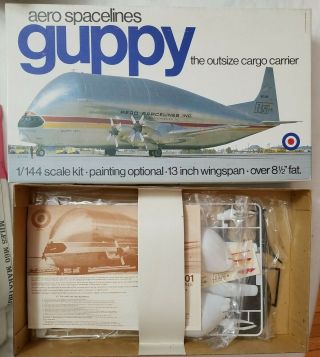 1974 Entex 8488 Aero Spacelines Guppy Cargo Carrier - 1/144 Scale Kit