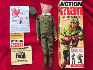 Vintage Action Man 40th Anniversary Boxed Action Soldier Figure Complete