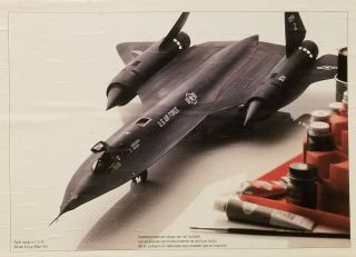 Testors Lockheed Sr - 71 A/b Blackbird,  Mach 3,  Spy Plane.  Kit 7584.  1/48 Scale