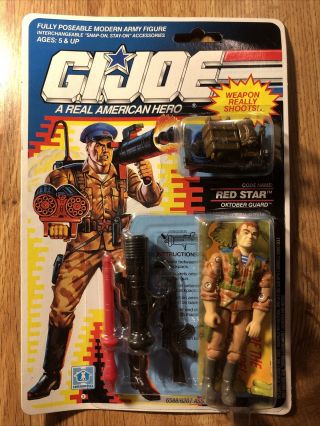 G.  I.  Joe 1991 Red Star Oktober Guard Moc Hasbro 2 No 6588/6207 Weapon Shoots
