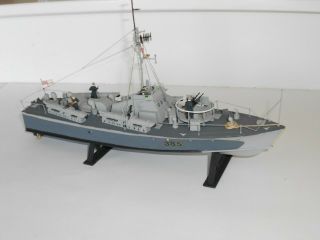 English Torpedo Boat Model.  Assembled Plastic Kit.  Approx 1:72 Scale.  Excell Cond