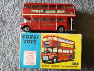 Corgi 468 London Transport Routemaster Bus - Outspan - in card box 2