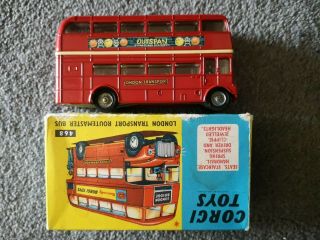 Corgi 468 London Transport Routemaster Bus - Outspan - in card box 3