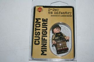 Lego Brickmania Ww2 D - Day Infantry Minifig Of The Month
