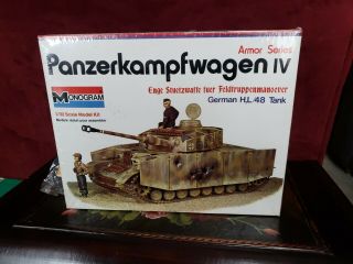Monogram 1:32 German H,  L/48 Tank Panzerkampfwagen Iv Pz.  Kpfw Iv Kit 8218u