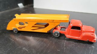 Tootsietoy Tootsie Toy Car Carrier Transporter With Orange Back Half
