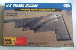 Testors 4093 B - 2 Stealth Bomber Large 1/72 Scale Model Kit Rm - Tr