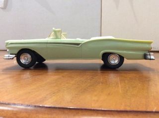 1957 Ford Fairlane Convertible Promo Model Car Light Green.
