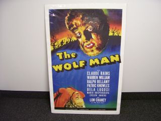 Vintage Universal Monsters The Wolf Man 1 Sheet Movie Poster 27 " X 41 "