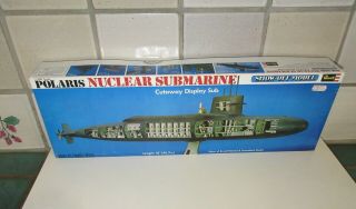 Polaris Nuclear Submarine (show - Off Model) Kit By Revell H - 437 (1975)